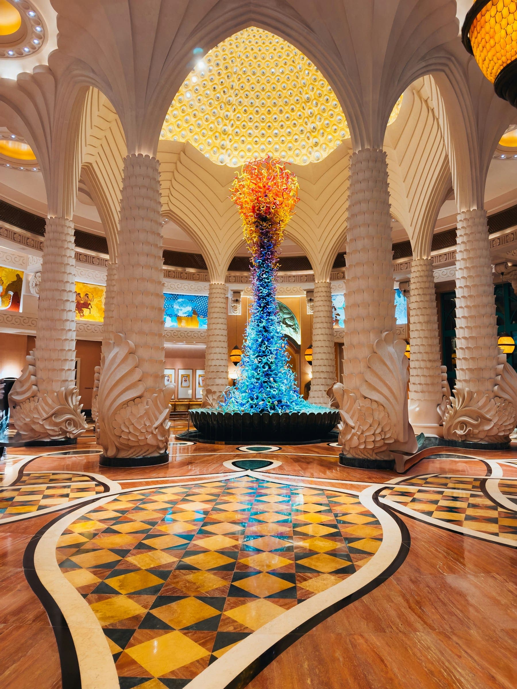 Hotel lobby in Dubai
